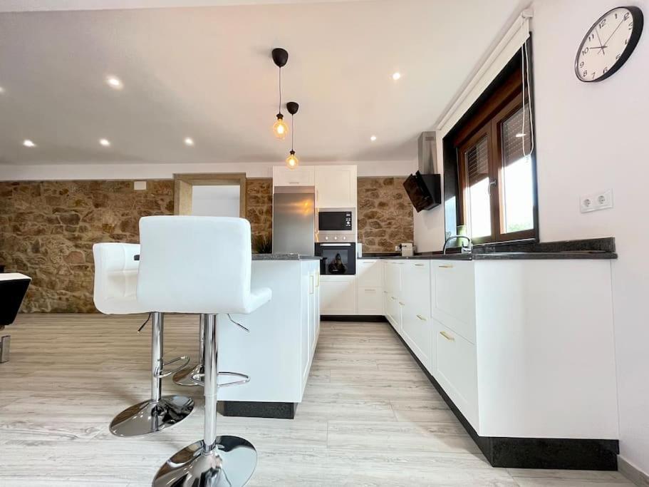 Villa Solpor De Ezaro Dumbría Esterno foto